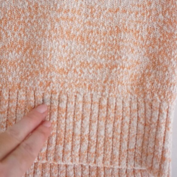 Urban Outfitters BDG Peach Knit Cotton Blend Crewneck Sweater Dress L - Picture 6 of 11